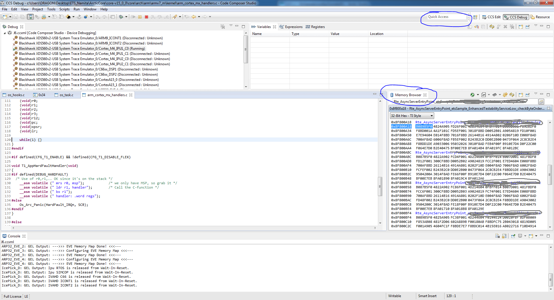 CCS CCS6 Quick access window does not load any source code Code Composer Studio forum Code