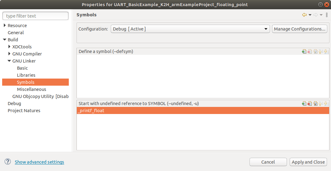 CCS/66AK2G12 Printing Floating point numbers using UART_printf