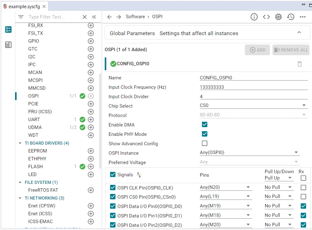 AM2434 Maximum clock frequency for OSPI Flash Armbased