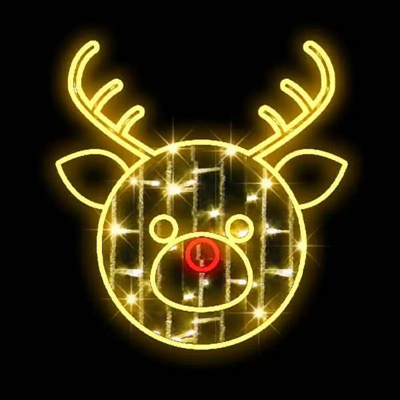 LED Rudolph Christmas Decoration Fantasy Christmas Lights