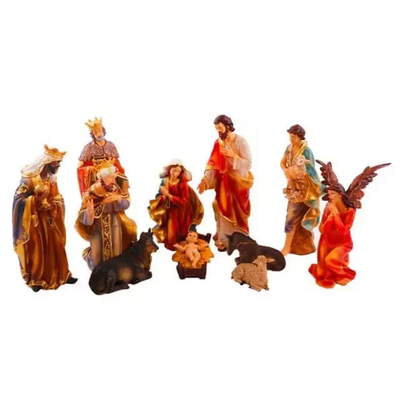 Large Nativity Set 11PC Fantasy Christmas Lights