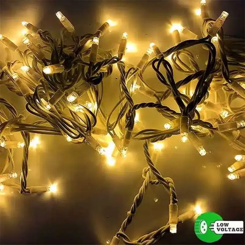 Connectable Low Voltage LED String Lights White Cable Fantasy