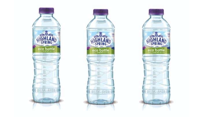 Highland Spring rolls out UK's first 100 recycled water bottle