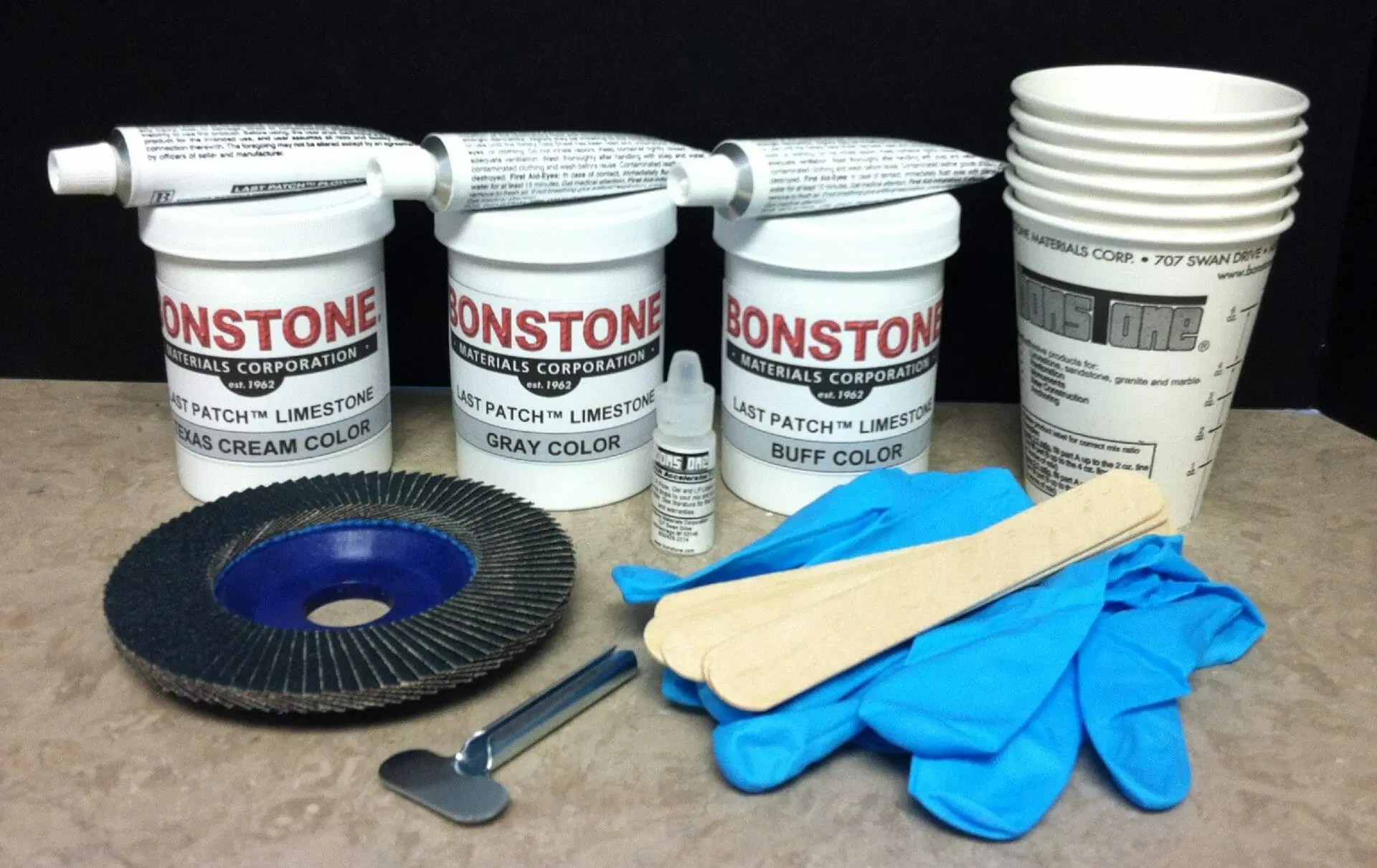 Last Patch™ Limestone Repair Kit Bonstone Materials