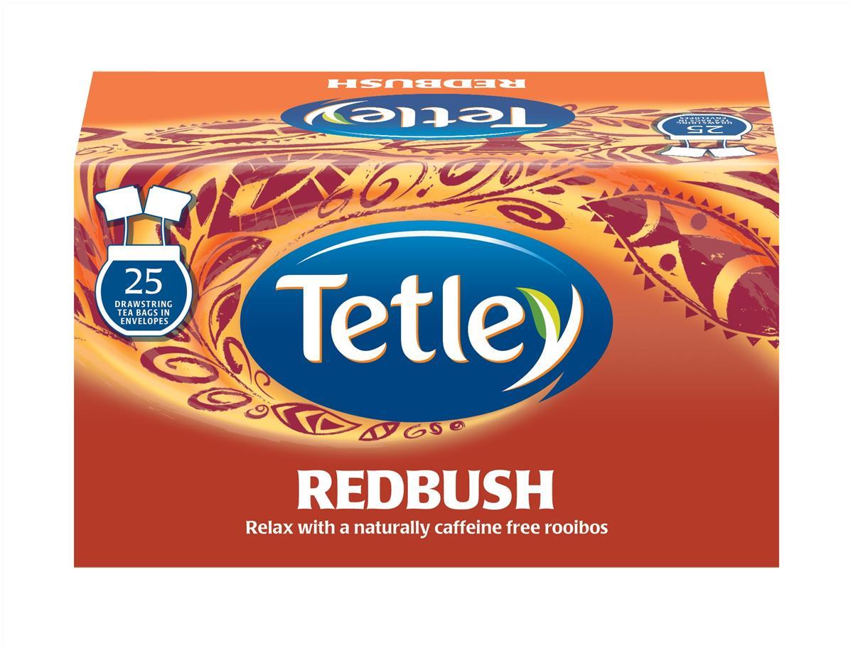 Tetley Redbush Tea Envelopes Individually Wrapped Ref 1283Y [Pack 25