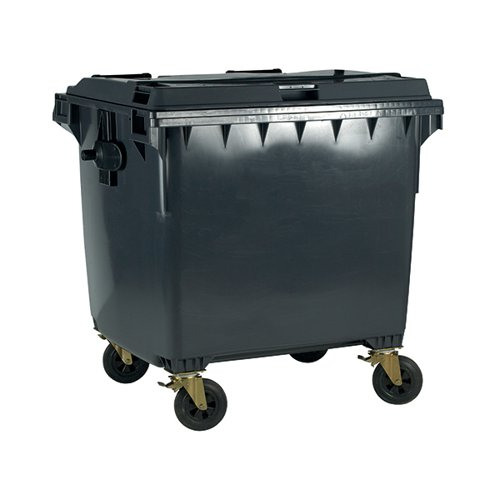 SBY21993 Wheelie Bin With Flat Lid 770 Litre, Greenstationery