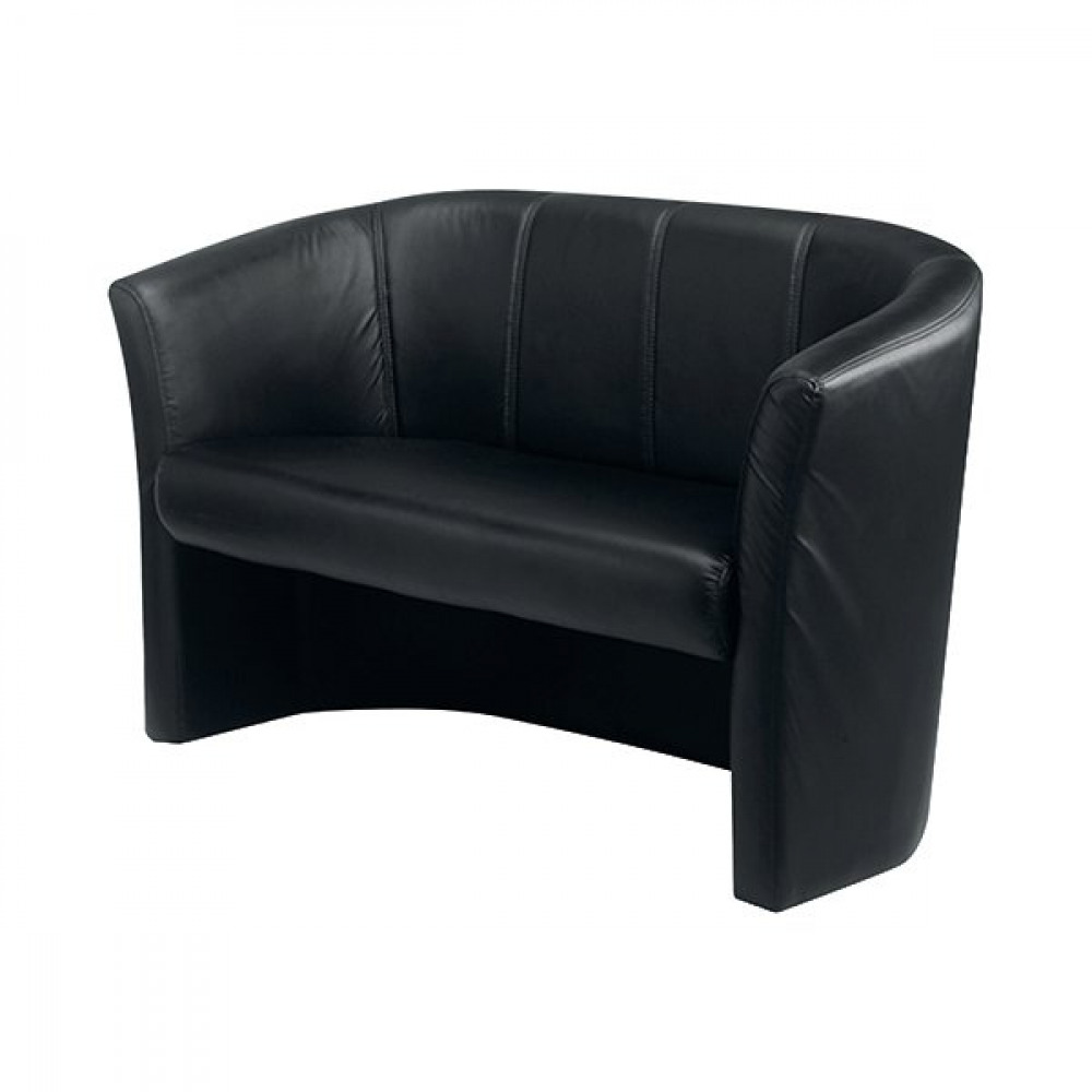 ePower AVIOR 2 SEAT TUB SOFA VINYL BLACK