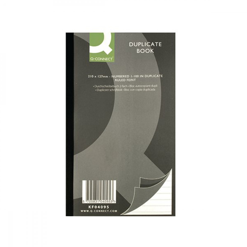 Office Supplies QCONNECT DUPLICATE BOOK 210X127MM