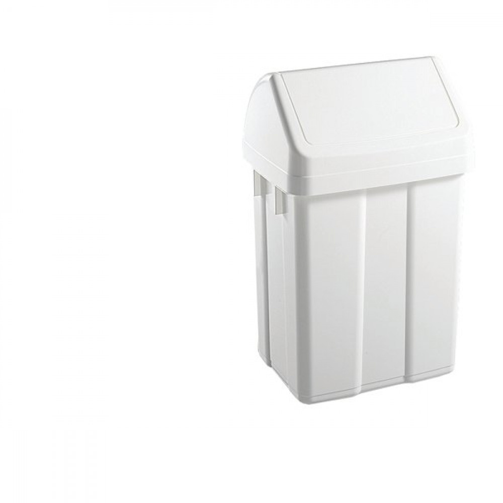 Office Supplies 50 LITRE WHITE SWING TOP BIN 365144