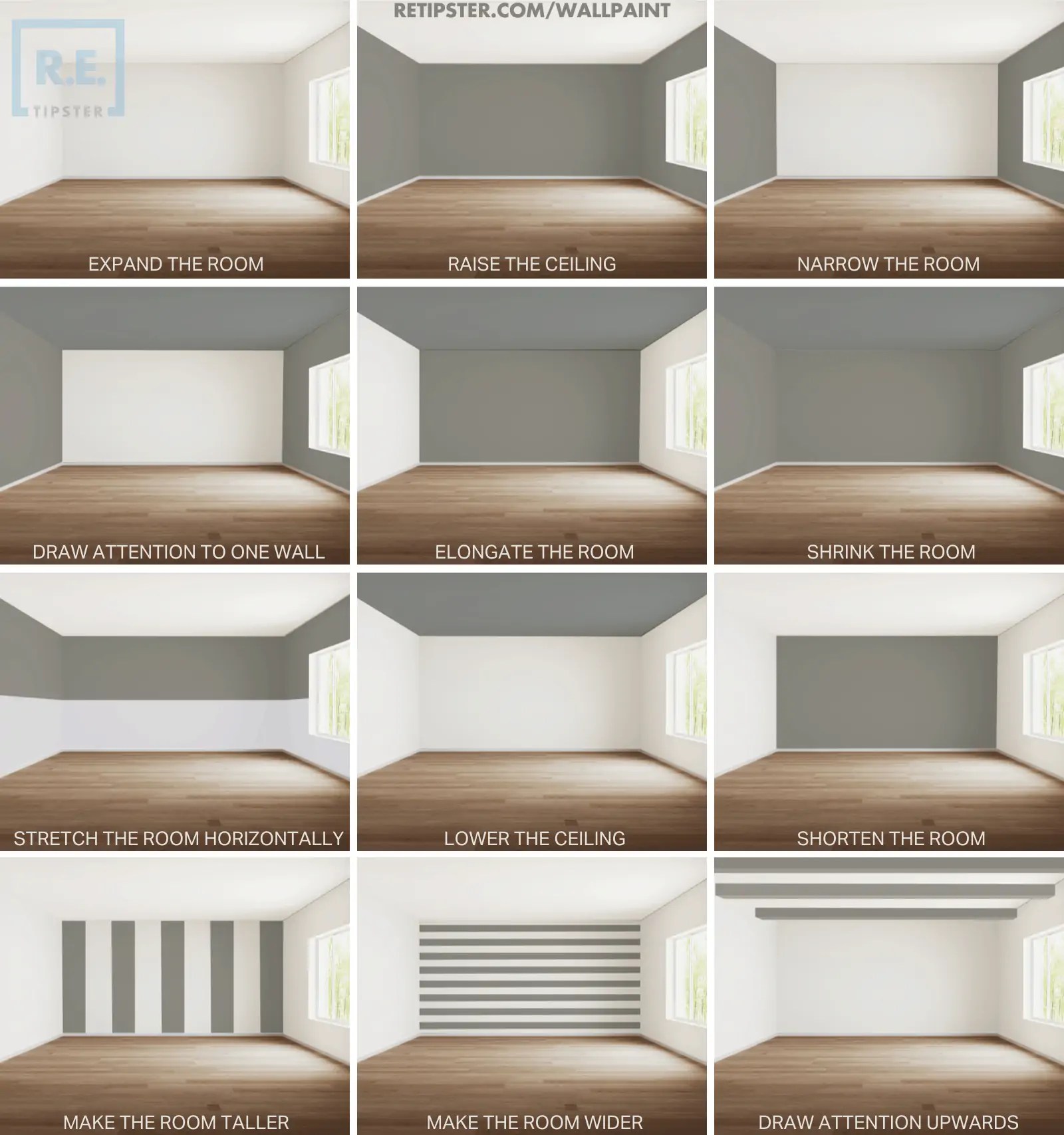12 Cool Painting Techniques To Change The Size Of Any Room