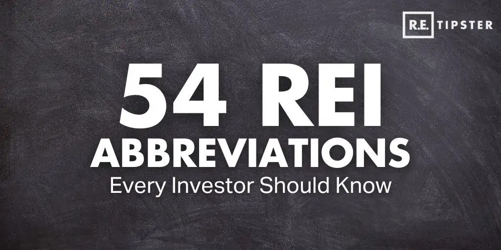 54 Abbreviations Every Real Estate Investor Should Know