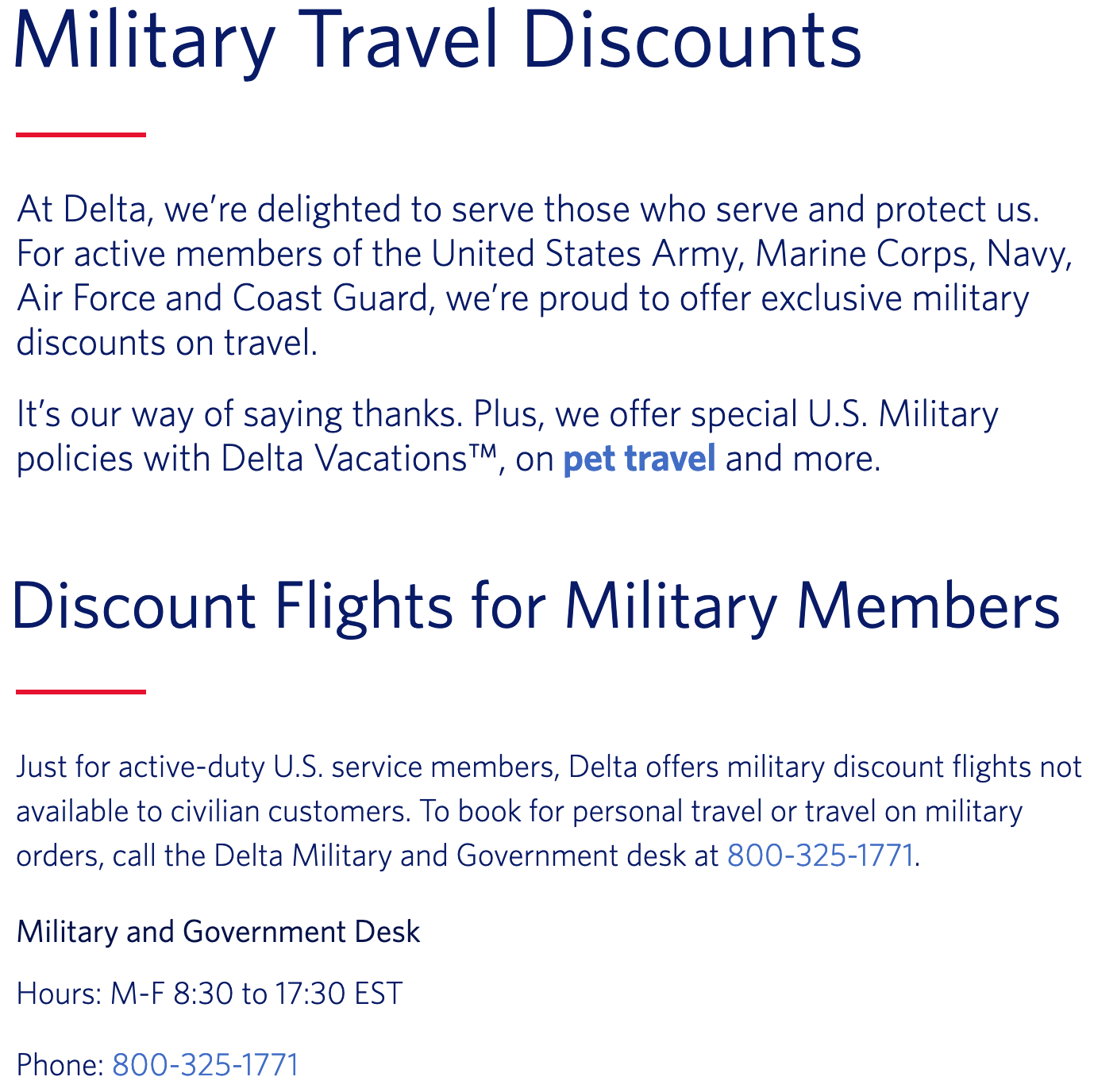 Delta Military Discount Discounted Fares Military Veterans Discount