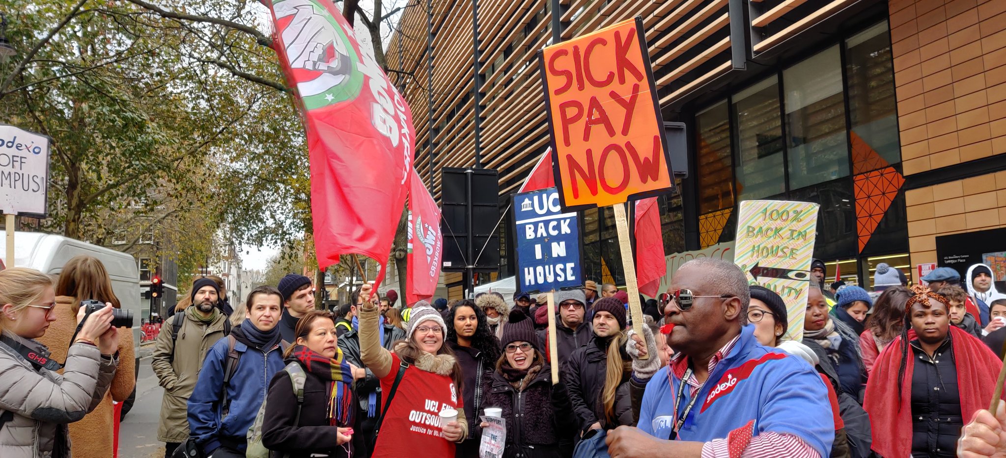 Outsourced Workers Strike At One Of UK's Biggest Universities EachOther