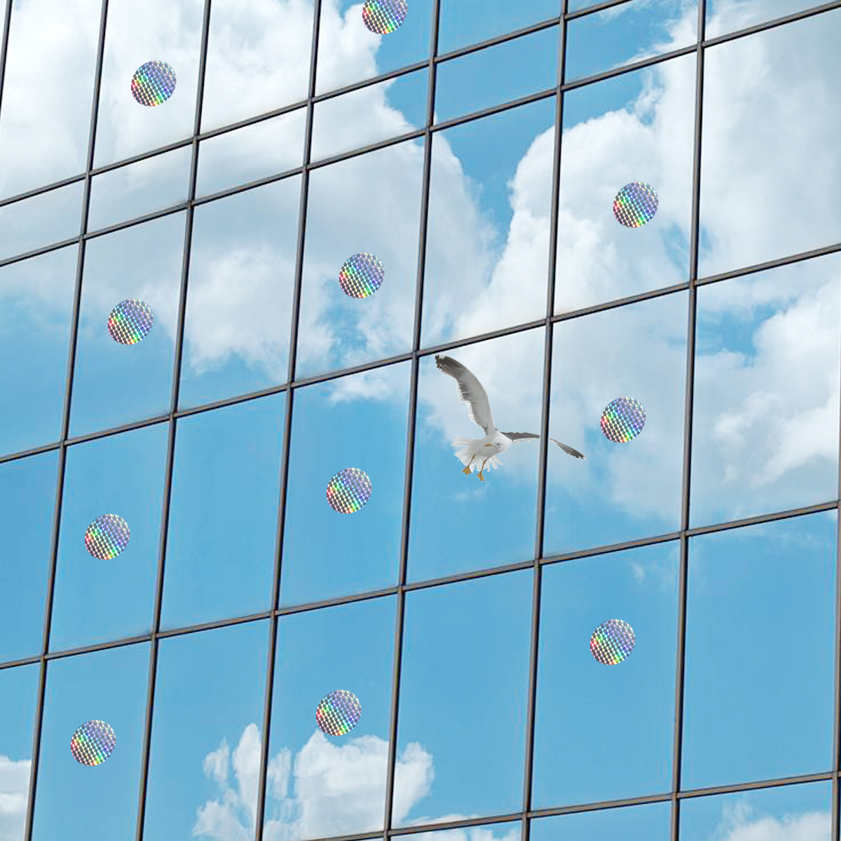 Holographic Circle Decals Stickers EACILLES