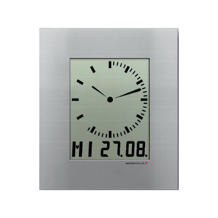 LCD Analogue Style Wall Clock C150 E.A. Combs