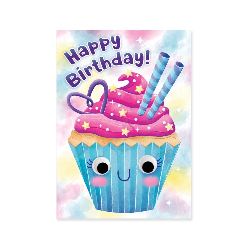 Happy Birthday Card For Your Eyes Only Googly Eyes Cupcake Birthday Card A2Z Science & Learning Toy Store