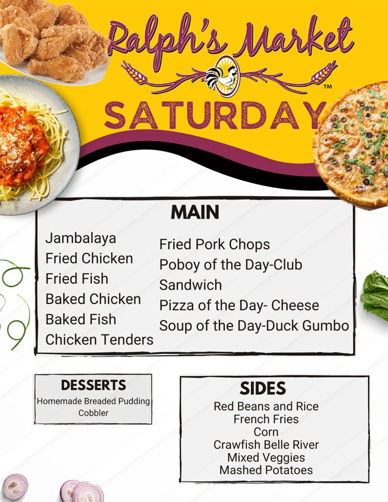 Deli Menu Ralph's Market