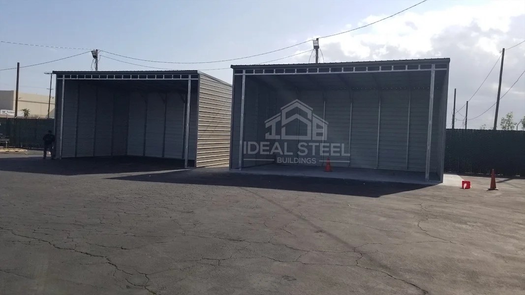 L3 Side Entry Leanto Ideal Steel Buildings