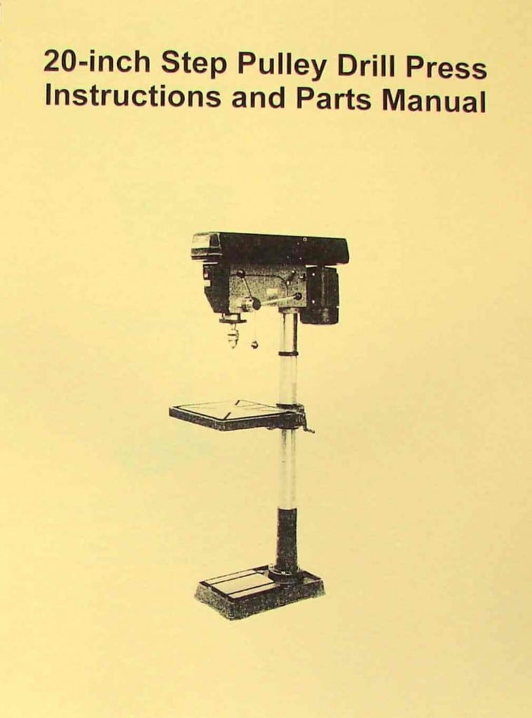 JETAsian JDP20MF 20" StepPulley Drill Press Operator's Parts Manual