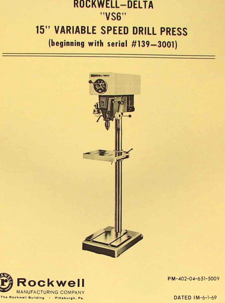 Drill Presses Ozark Tool Manuals & Books