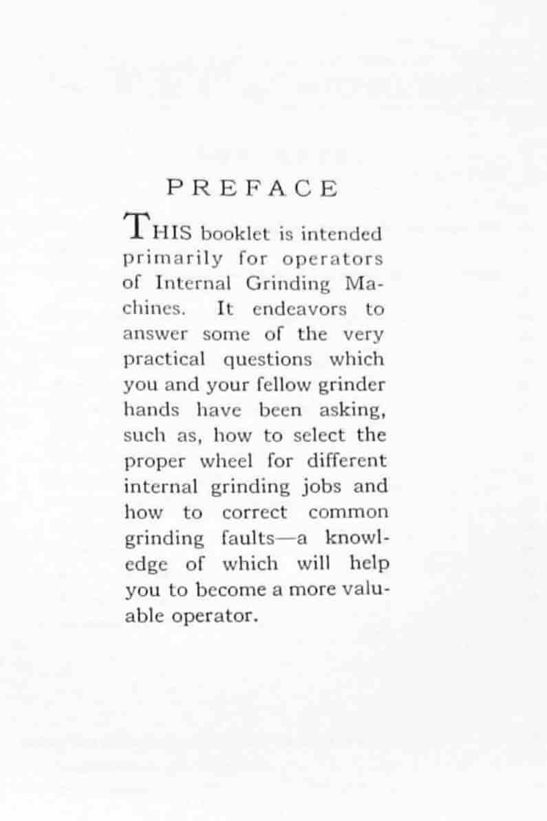 How to do Internal Grinding Handbook Manual Norton's ABCs Ozark Tool