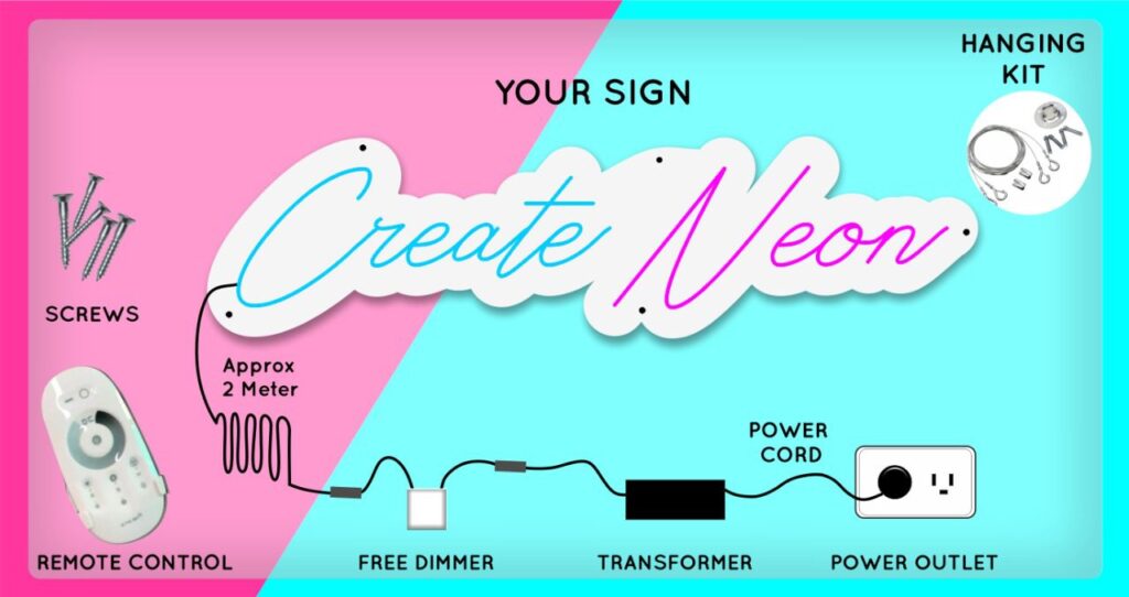 Create Your Own Neon Sign With Custom Neon Sign Maker Create Neon