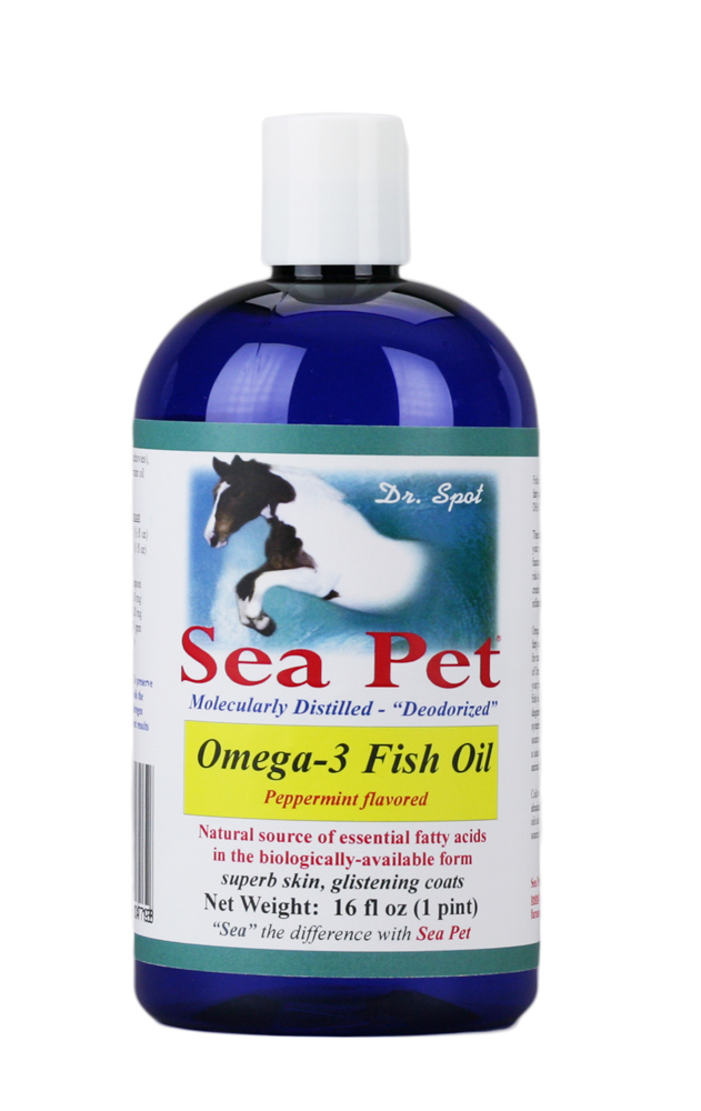 Omega 3 Fish Oil (peppermint flavor) for Horses Seapet Animal Health MFG