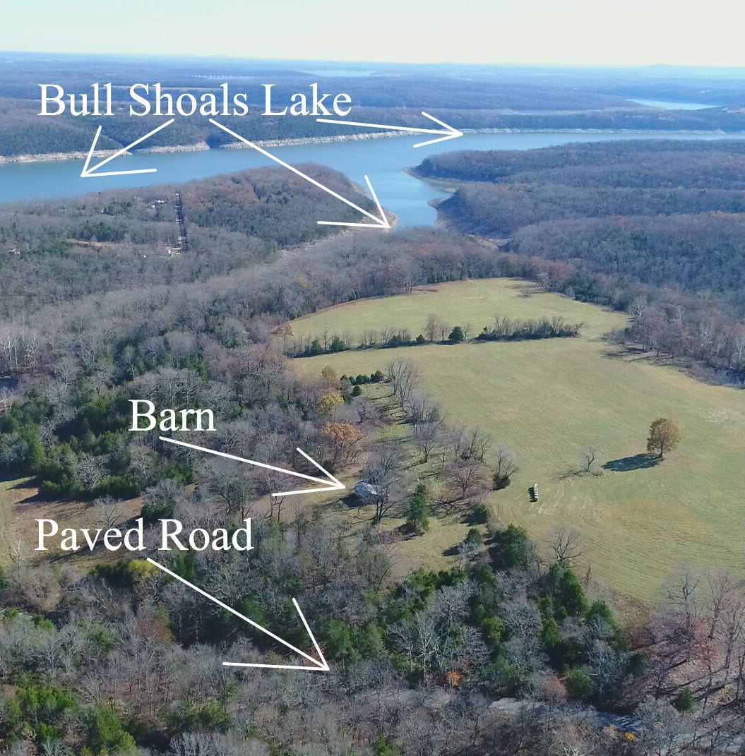 Acreage w/ Barn and well at Bull Shoals Lake IDBN03 (Old Listing