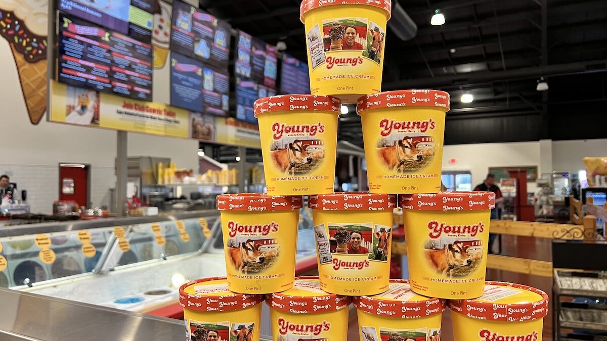 Homemade Ice Cream Pint Sale Young's Jersey Dairy