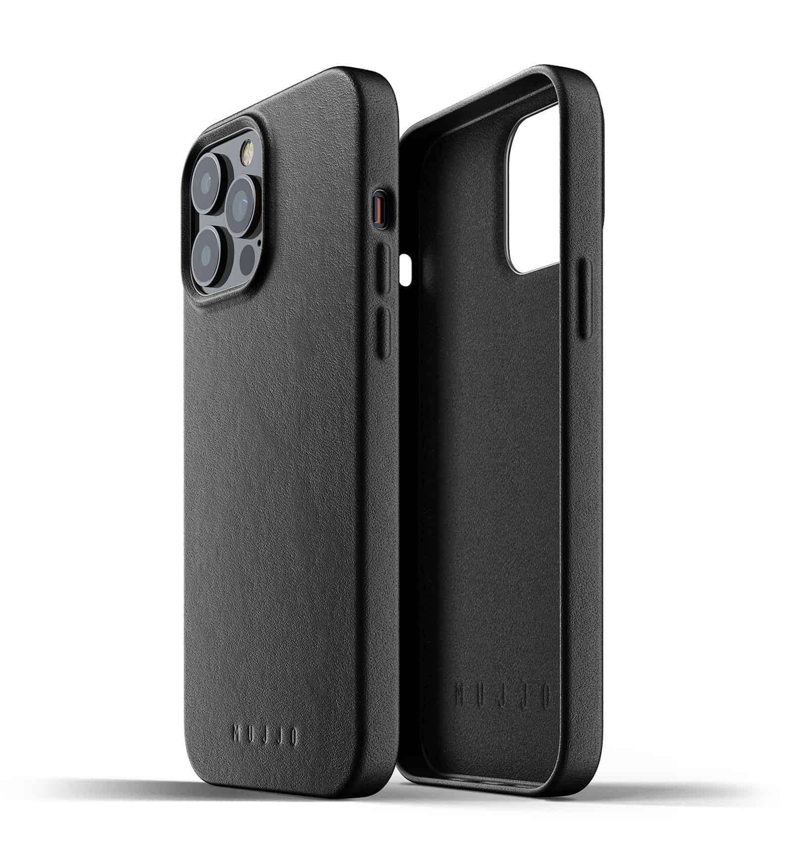 Mujjo iPhone 13 Pro Max Full Leather Case Black Telefonati Kuwait