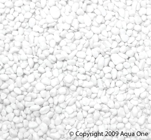 Decorative Gravel 1kg White 7mm Bespoke Aquariums