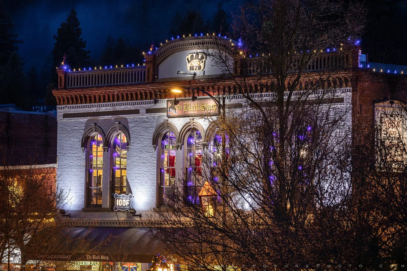 holiday lights 2 stock image, ashland, oregon Sean Bagshaw Outdoor