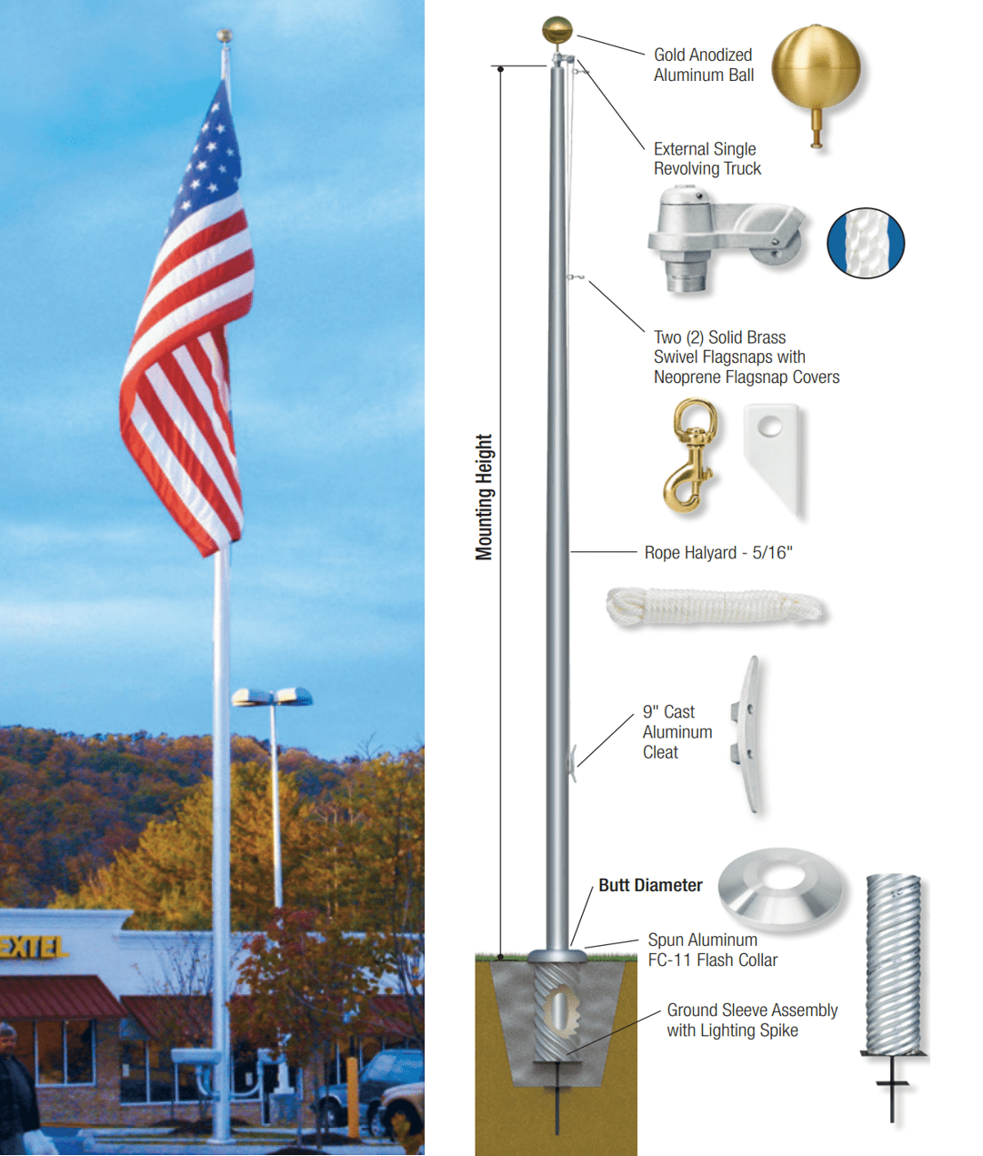 Continental Series ESR Eagle Flag