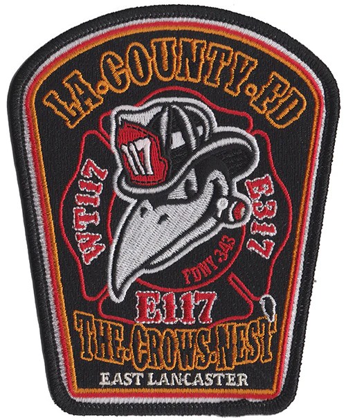 LA County Station 117 The Crows Nest Fire Patch Eagle Emblems & Graphics