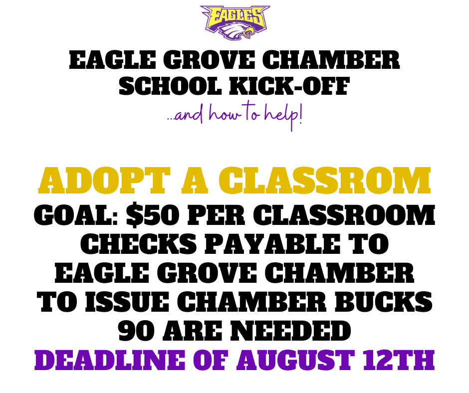 teacher and school kick off initiatives! Eagle Grove