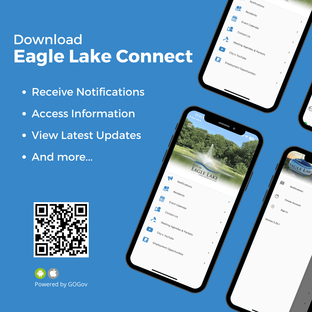 Eagle Lake Launches New Citizen Notifications Mobile App City of