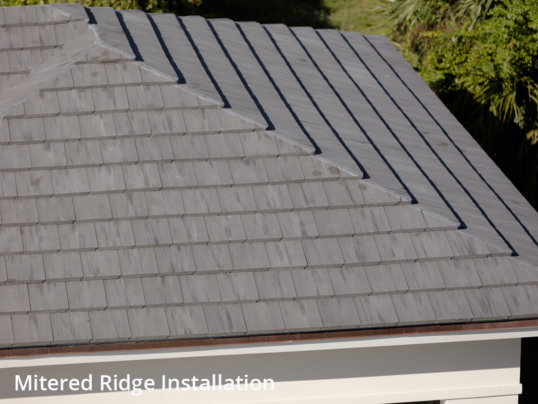 Eagle Design Corner Contemporary Concrete Roof Tile Installations