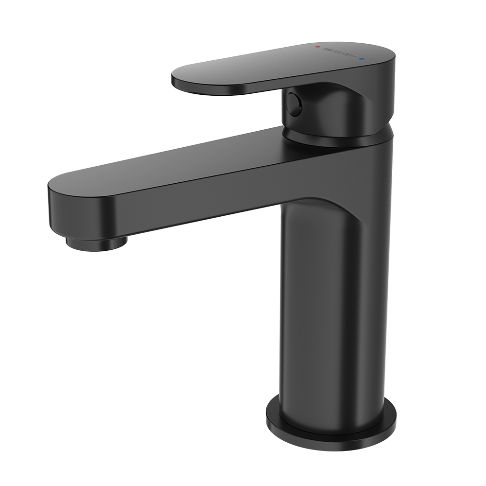 Methven Glide Basin Mixer Matte Black Eagles Plumbing Plus