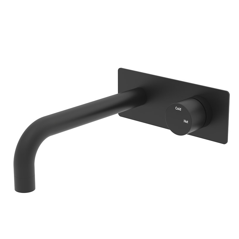 Harmony Handel Progressive Wall Basin Mixer Matte Black Eagles