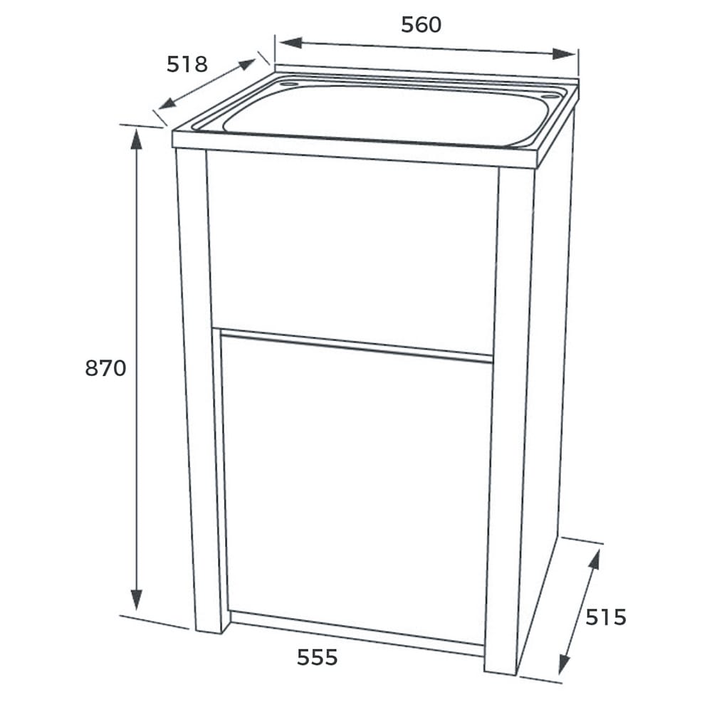 Everhard Astra 45L Laundry Tub and Eagles Plumbing Plus