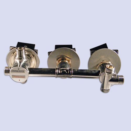 3Way Steam Shower Faucet Valve Set Square Knobs EAGO