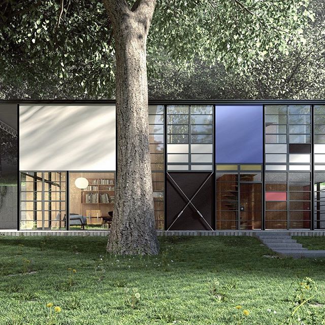 Housebird Eames house wooden ornament