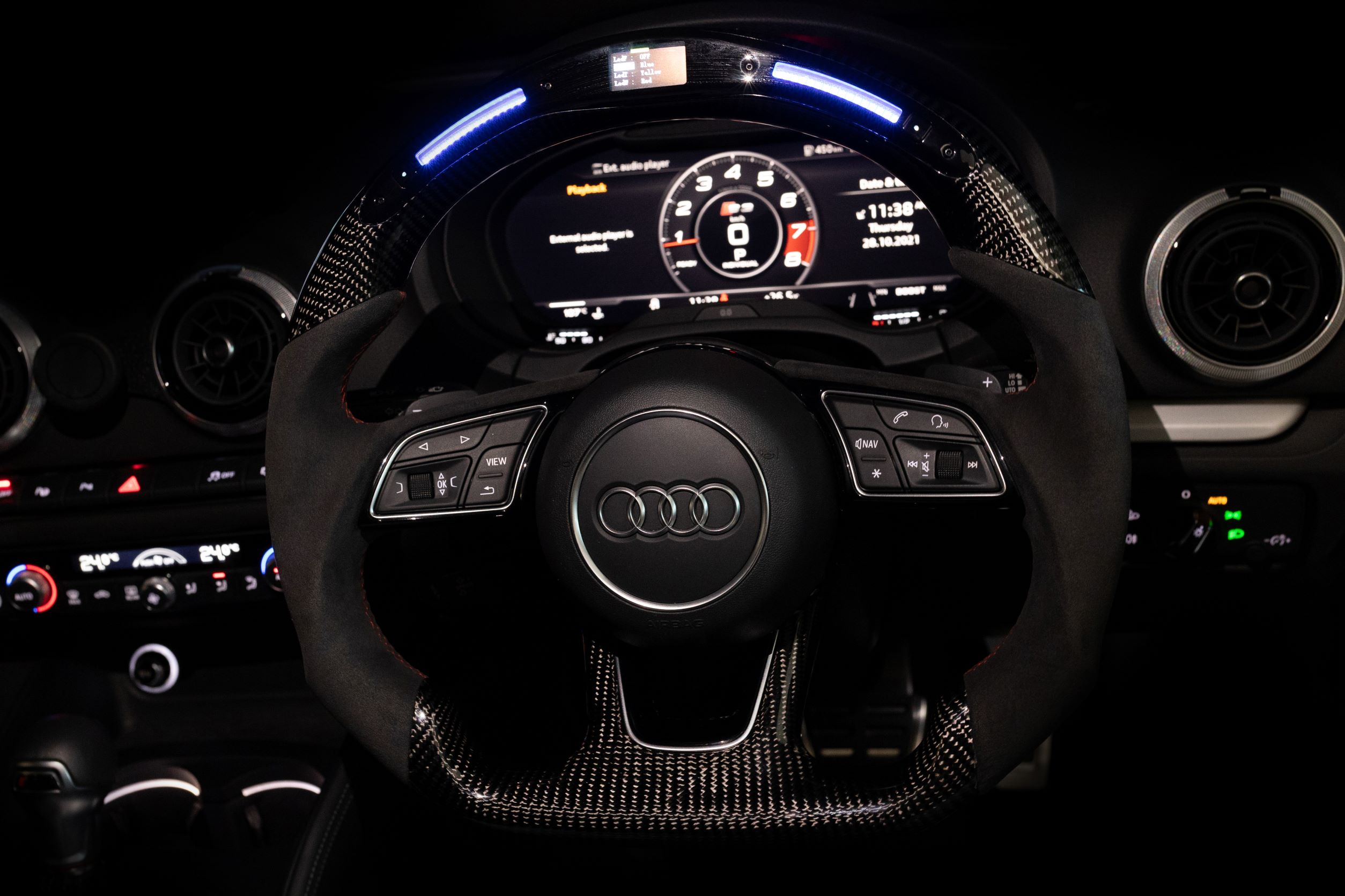 Carbon Fibre Steering Wheel Audi S3 8V Facelift Eldens Autobahn