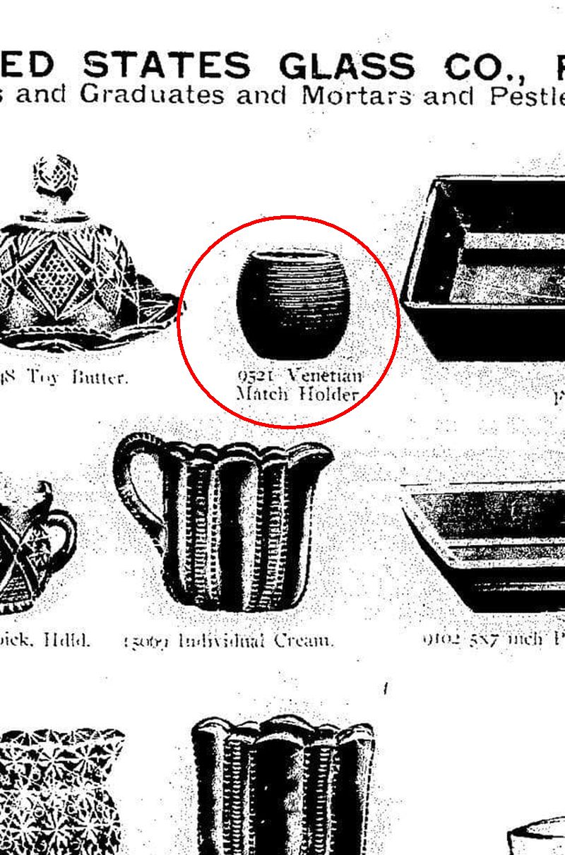 EAPGS Pattern Index UNITED STATES GLASS CO. No. .9521 (OMN