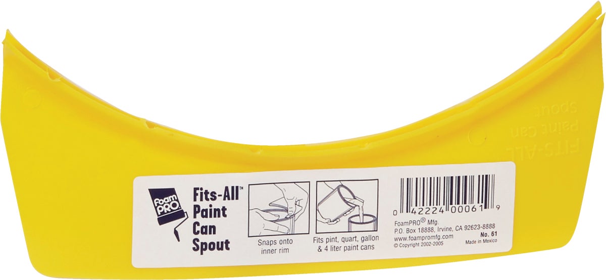Buy FoamPro FitsAll Paint Can Spout Pt, Qt, Gal, & 4Ltr (Pack of 50)