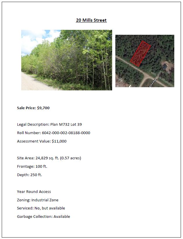 Development Properties Ear Falls, Ontario