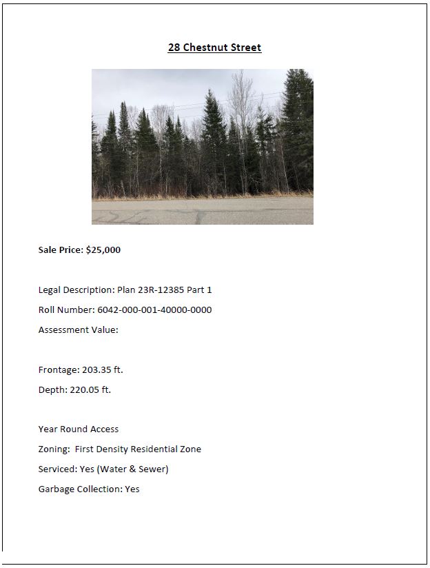 Residential Property for Sale Ear Falls, Ontario