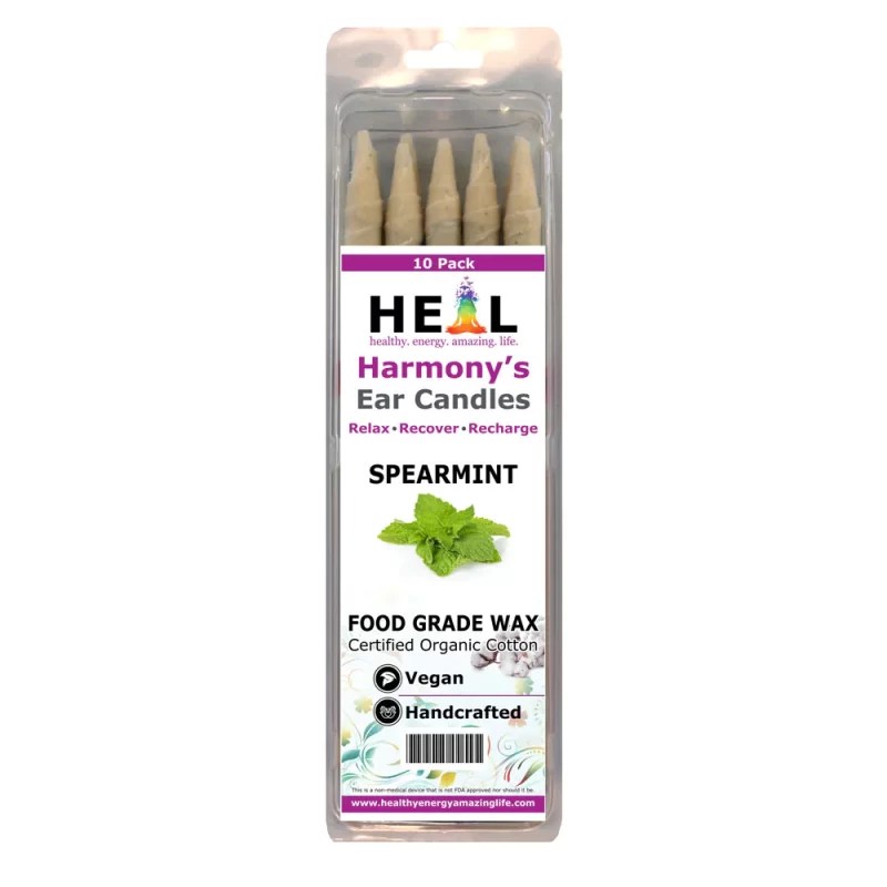 10 Pack Spearmint Ear Candles EarCandling.info