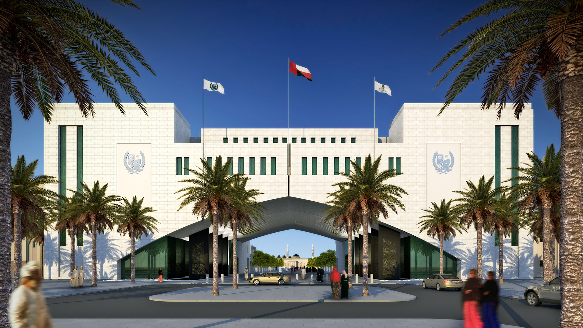 Administration Building at Sohar University Earc Sabla