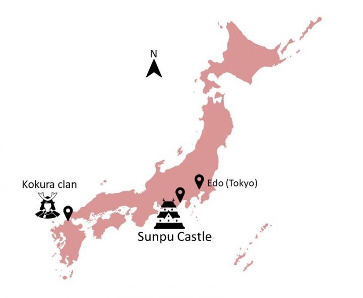 17Th Centure Japan Map Map of 17th Century Japan [IMAGE] EurekAlert! Science News Releases